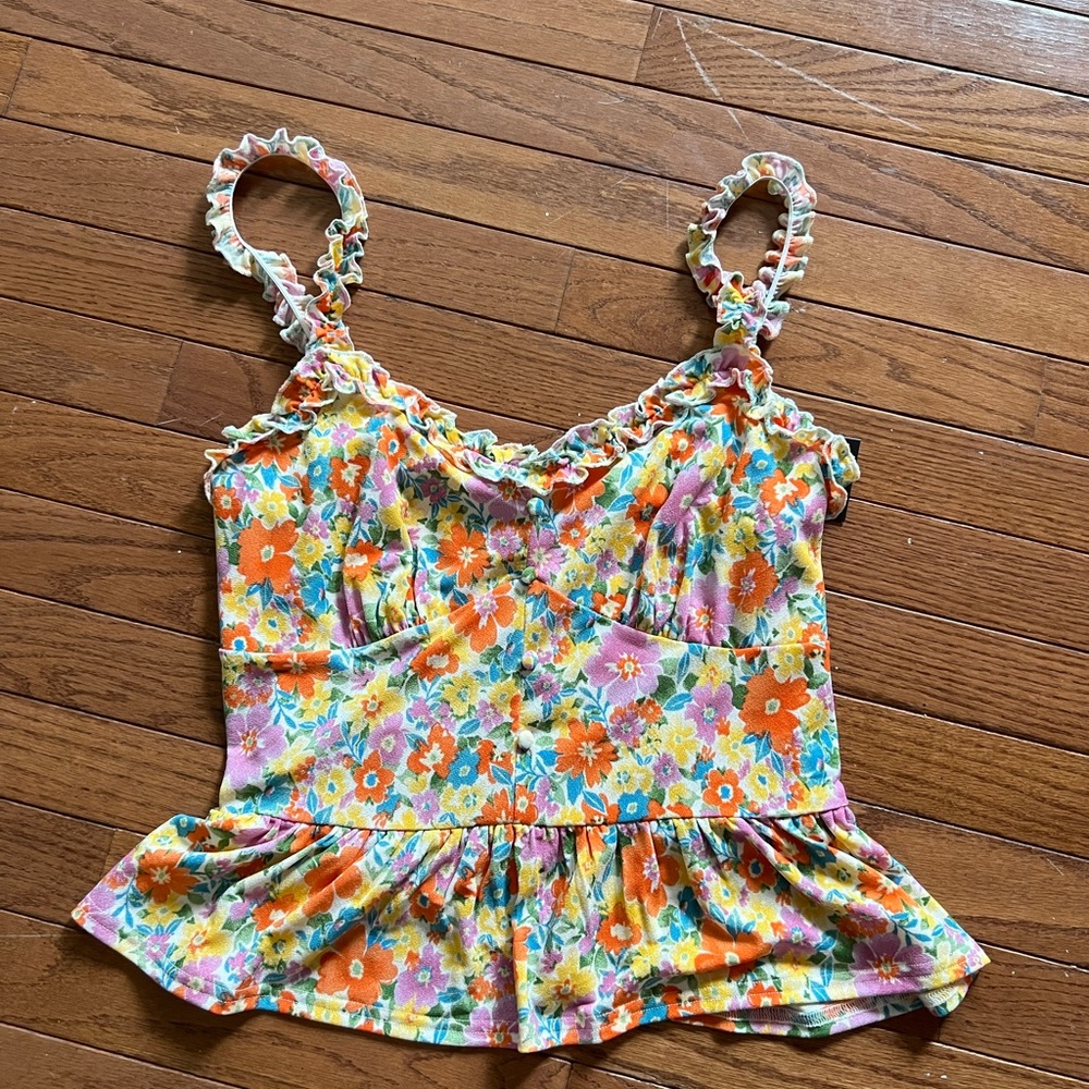 Floral print top